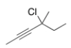 Give the IUPAC name for the following compound.   A)  4-Chloro-4-methyl-2-heptyne B)  3-Chloro-3-methyl-4-heptyne C)  3-Chloro-3-methyl-4-hexyne D)  4-Chloro-4-methyl-2-hexyne