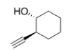 Give the IUPAC name for the following compound.   A)  trans-2-Acetylenecyclohexanol B)  trans-2-Ethynylcyclohexanol C)  trans-2-Acetylene-1-cyclohexanol D)  trans-2-Ethylenecyclohexanol