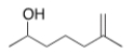 What is the IUPAC name for the following compound?   A)  5-Methyl-5-hexen-2-ol B)  6-Methyl-6-hepten-2-ol C)  6-Hydroxy-2-methylheptene D)  6-Hydroxy-2-methyl-1-heptene