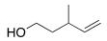 <sup> </sup>What is the IUPAC of the following compound?   A) 5-Hydroxy-3-methyl-1-pentene B) 3-Methyl-5-penten-1-ol C) 3-Methyl-1-penten-5-ol D) 3-Methyl-4-penten-1-ol