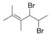 How many stereogenic centers are present in the following molecule?   A) 1 B) 2 C) 4 D) 5
