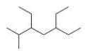 What is the IUPAC name for the following compound?   A) 3,5-Diethyl-6-methylheptane B) 3,5-Diethyl-2-methylheptane C) 3-Ethyl-5-isopropylheptane D) 5-Ethyl-3-isopropylheptane