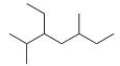 What is the IUPAC name for the following compound?   A) 5-Ethyl-3,6-dimethylheptane B) 3-Ethyl-2,5-dimethylheptane C) 3-Ethyl-2,5-dimethyloctane D) 5-Ethyl-3,6-dimethyloctane