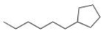 What is the IUPAC name for the following compound?   A) Hexylcyclopentane B) 1-Hexylcyclopentane C) 1-Cyclopentylhexane D) 1-Cyclopentylheptane
