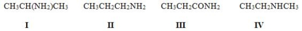 Which of the following molecules contain the same functional groups?   A) I, II, IV B) I, II, III C) II, III, IV D) I, III, IV