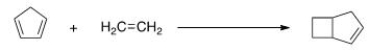 What type of cycloaddition reaction is shown below?   A) [2+2] B) [4+2] C) [4+4] D) [0+2]