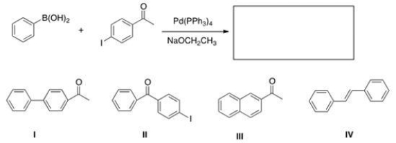 Identify the major organic product of the following reaction.   A) I B) II C) III D) IV