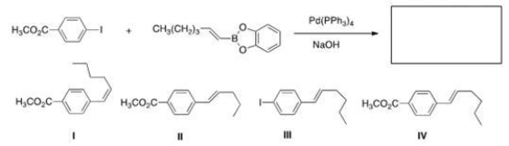 Identify the major organic product of the following reaction.   A) I B) II C) III D) IV