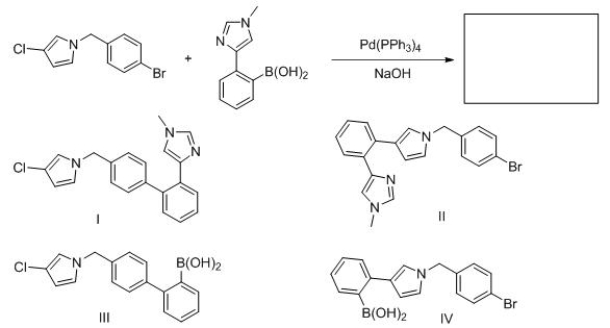 Identify the structure of the major organic product that results from the following reaction.   A) I B) II C) III D) IV