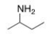 What is the common name of the following compound?   A) isopropylamine B) sec-butylamine C) isobutylamine D) tert-butylamine