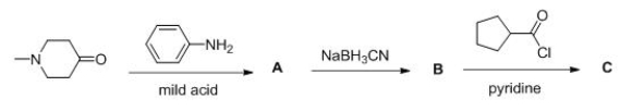 <sup> </sup>Consider the following multistep synthesis.What is the structure of intermediate A?     A) I B) II C) III D) IV