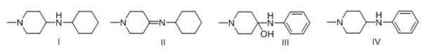 <sup> </sup>Consider the following multistep synthesis.What is the structure of intermediate B?     A) I B) II C) III D) IV