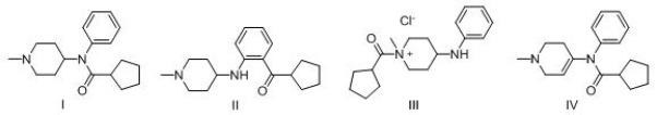 <sup> </sup>Consider the following multistep synthesis.What is the structure of intermediate C?     A) I B) II C) III D) IV