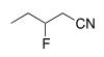 What is the IUPAC name for the following compound?   A) 2-fluorobutanonitrile B) 2-fluoropentanonitrile C) 3-fluoropentanonitrile D) 2-fluorobutylcyanide