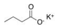 Which of the following is the correct IUPAC name for the following structure?   A) Potassium propanoate B) Butanoic potassium C) Potassium propanoic D) Potassium butanoate