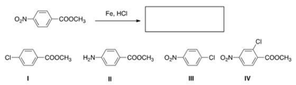 What is the product of the following reaction?   A) I B) II C) III D) IV