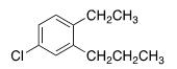 What is the IUPAC name of the following compound?   A) 1-Chloro-4-ethyl-3-propylbenzene B) 1-Chloro-4-ethyl-5-propylbenzene C) 4-Chloro-1-ethyl-2-propylbenzene D) 4-Chloro-2-propyltoluene