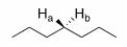 What is the relationship between H<sub>a</sub> and H<sub>b</sub> in the following compound?   A) Homotopic B) Enantiotopic C) Diastereotopic D) Mesotopic