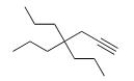 Give the IUPAC name for the following compound.   A) 4,4-Diethyl-1-octyne B) 4,4-Dipropyl-1-heptyne C) 4,4-Dipropyl-6-heptyne D) 4,4-Diethyl-6-octyne