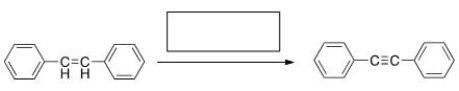 Which method would work the best in accomplishing the following transformation?   A) [1] HBr; [2] 2eq.NaNH<sub>2</sub> B) [1] Br<sub>2</sub>; [2] 2eq.NaNH<sub>2</sub> C) [1] Br<sub>2</sub>, H<sub>2</sub>O; [2] NaNH<sub>2</sub> D) [1]BH<sub>3</sub>, THF; [2] H<sub>2</sub>O<sub>2</sub>, NaOH; [3] NaNH<sub>2</sub>