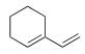 What is the common name of the following compound?   A) 2-Vinylcyclohexene B) 2-Allylcyclohexene C) 1-Allylcyclohexene D) 1-Vinylcyclohexene