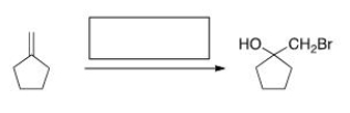 What is the best choice of reagent to accomplish the following transformation?   A) HBr B) Br<sub>2</sub>, H<sub>2</sub>O C) Br<sub>2</sub> D) H<sub>2</sub>O<sub>2</sub>/Br<sub>2</sub>