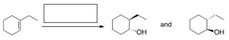What is (are)  the missing reagent(s)  in the following reaction?   A) Br<sub>2</sub>/CCl<sub>4</sub> B) NBS, DMSO/H<sub>2</sub>O C) [1] Br<sub>2</sub>; [2] H<sub>2</sub>O D) [1] BH<sub>3</sub>; [2] H<sub>2</sub>O<sub>2</sub>/HO<sup>-</sup>