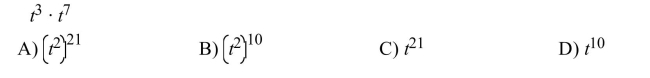 Simplify the expression. Write the answer in exponent form.  