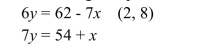 Determine if the given point is a solution to the system.   A) no B) yes