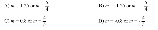 Find the slope of the line that passes through the points (2.4, 0.2)and (1.6, 1.2)  