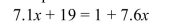 Solve the equation.