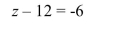 Solve the equation using the addition or subtraction property of equality.  