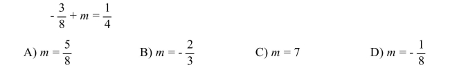 Solve the equation using the addition or subtraction property of equality.  
