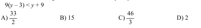 Which of the following is a solution to the inequality?  