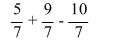 Simplify the expression using the order of operations. Write the answer as a fraction in lowest terms or as an integer.  
