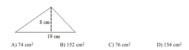 Find the area of the figure.  