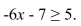 Solve the inequality: