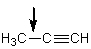Which is the shortest of the carbon-carbon single bonds indicated by arrows in the following compounds? A)    B)    C)    D)    E)   