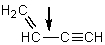 Which is the shortest of the carbon-carbon single bonds indicated by arrows in the following compounds? A)    B)    C)    D)    E)   