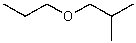 What alkyl groups make up the following ether?   A)  isobutyl and propyl B)  propyl and butyl C)  ethyl and isopropyl D)  propyl and sec-butyl E)  None of these