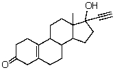 The compound shown below is a synthetic estrogen.It is marketed as an oral contraceptive under the name Enovid.   In addition to an alkane (actually cycloalkane) skeleton,the Enovid molecule also contains the following functional groups: A)  Ether,alcohol,alkyne. B)  Aldehyde,alkene,alkyne,alcohol. C)  Alcohol,carboxylic acid,alkene,alkyne. D)  Ketone,alkene,alcohol,alkyne. E)  Amine,alkene,ether,alkyne.