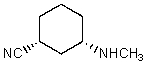 What functional group(s) is/are present in the following compound?   A)  1<sup>o</sup> amine and 2<sup>o</sup> amine B)  amide and 2<sup>o</sup> amine C)  2<sup>o</sup> amine and nitrile D)  nitrile and 1<sup>o</sup> amine E)  amide and nitrile