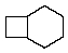 What is the name of this compound?   A)  Bicyclo[2.2.2]octane B)  Bicyclo[3.2.1]octane C)  Bicyclo[4.1.1]octane D)  Bicyclo[4.2.0]octane E)  Bicyclo[3.3.0]octane