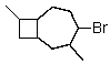 A correct name for the following compound is:   A)  4-bromo-3,8-dimethylbicyclo[5.2.2]nonane B)  3,8-dimethyl-4-bromo-bicyclo[5.2.0]nonane C)  4-bromo-3,8-dimethylbicyclo[5.2.1]decane D)  7-bromo-2,6-dimethylbicyclo[5.2.0]nonane E)  4-bromo-3,8-dimethylbicyclo[5.2.0]nonane