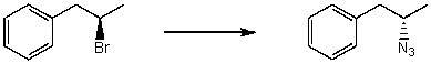 By analyzing the starting material and the product(s) ,the following reaction is an example of what type of mechanism?   A)  S<sub>N</sub>1 B)  S<sub>N</sub>2 C)  E1 D)  E2 E)  More than one of the above