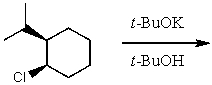 The product(s) for the following reaction would mainly be dictated by which mechanism?   A)  S<sub>N</sub>1 B)  S<sub>N</sub>2 C)  E1 D)  E2 E)  None of the above