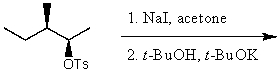 What is the major product for the following reaction?   A)    B)    C)    D)    E)   