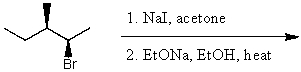 What is the major product for the following reaction?   A)    B)    C)    D)    E)   