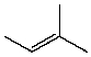 Which compound listed below would you expect to be the major product when 2-bromo-2-methylbutane is refluxed with KOH/ethanol? A)    B)    C)    D)    E)   