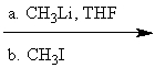 Which reaction conditions would not yield 2-butyne from 1-propyne? A)    B)    C)    D)    E)  More than one of these